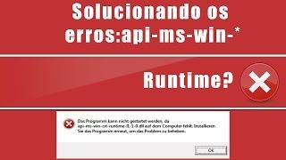 SOLUCIONANDO ERRO - api-ms-win* RUNTIME?