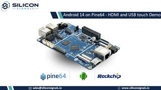 Android 14 on Pine64 Quartz64 Model A- HDMI Display & Touch demo #Pine64 #Quartz64