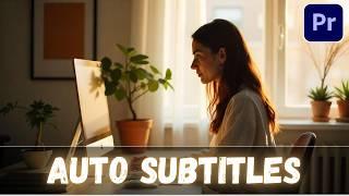 How To Add Automatic Subtitles In Premiere Pro 2025