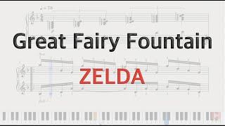 Great Fairy Fountain piano tutorial - Zelda (FREE SHEETS)