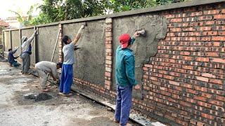 Professional Technical Knowledge Building Garden Fence Walls From The Strongest Terracotta Bricks