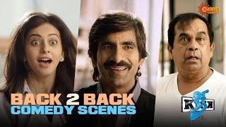 Ravi Teja & Rakul Preet Singh Back to Back Comedy Scene | Kick 2 | Brahmanandam |Telugu Comedy scene