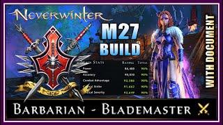 NEW Barbarian Damage Build with MAX Stats! (90%) Versatile Setups for All Content! - Neverwinter M27