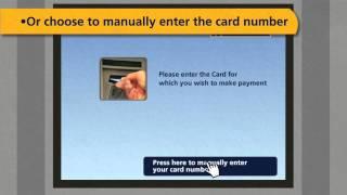 Credit card payment via ATM Machine