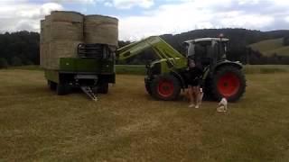 Svážení sena 2018, Claas Arion 410, 530. FL 120