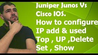 How to configure IP address in Juniper Junos Router Vs Cisco IOS Router