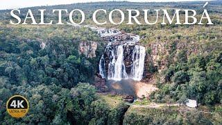 Salto Corumbá: 4K shots of a wonderful waterfall in Brazil's cerrado