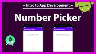 How to use the Number Picker in Android Studio | Numbers and Text