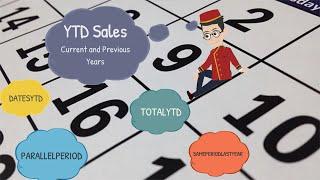 Power Pivot Excel  | DAX -  YTD measure with DATESYTD, TOTALYTD, PARALELLEPERIOD, SAMEPERIODLASTYEAR