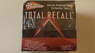 1990 Total Recall Movie Trading Cards Collectors Set Unboxing