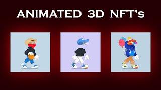 Easiest way to create 3D animated NFT's for free | Best method