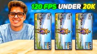 Top 3  Best 120 FPS Gaming Phone Under 20,000 For Pubg Bgmi  Best Gaming Phone Under 20000