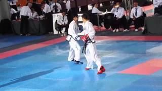 Alisher Akhmedov (TJK) v Lubomir Bakalski (BUL) Male -64kg Sparring Semi Final