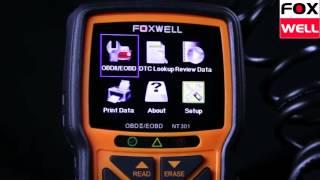 Foxwell NT301 CAN OBDII/EOBD Code Reader Hero Background Video