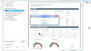 Exporting detailed energy performance report in XLS format from ARCHICAD