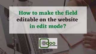 How to make the field editable on the website | Odoo Website Development