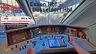 POV: Birçok tren, birçok ray | ICE 646 Essen Hbf - Düsseldorf Hbf | ICE taksi yolculuğu