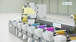 NBG Narrow Web Flexo Explainer Video |  STARFLEX  modular Rotary Flexo Printing Press