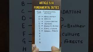 Trick to Remember Fundamental Duties #upsc #polity