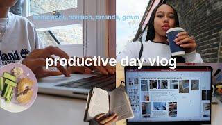 productive day in my life | getting school work done 