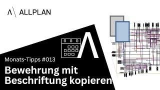 #013 ALLPLAN Monats-Tipps "Bewehrung mit Beschriftung kopieren"