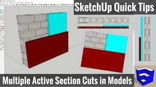 Using Multiple Section Cuts in Your SketchUp Model - SketchUp Quick Tips