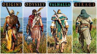 Assassin's Creed Origins VS AC Odyssey VS AC Valhalla VS AC Mirage - Which Game is Best?
