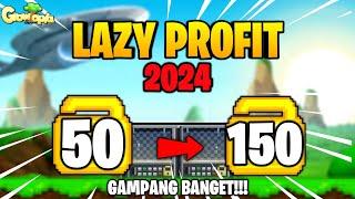 Lazy Profit Modal 50 Wl Gampang Banget!! | Cuma 3x hit Dan Ezz Sold Bangkuhh -Growtopia Profit