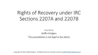 Rights of Recovery Under IRC Sections 2207A and 2207B