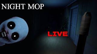  LIVE: Late Night Mop - Surviving the Haunted House Cleanup! | Horror Game 2024