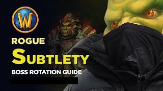 Subtlety Rogue Single Target Boss Rotation Guide. The War Within 11.0.