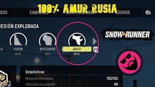 SnowRunner / Amur Rusia 100% / Alcanza las estrellas / Despegue de cohete / 100%