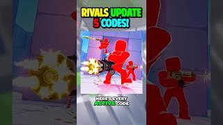 EVERY ACTIVE CODE In RIVALS UPDATE 5!