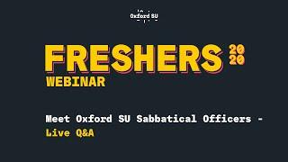 Meet Oxford SU Sabbatical Officers - Live Q&A