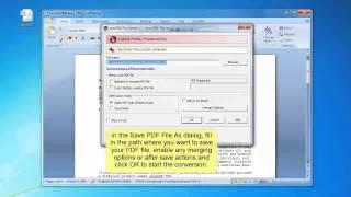 Tutorial On How to convert Word 2007 files to PDF