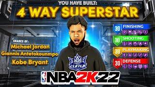 THIS "4-WAY SUPERSTAR" BUILD IS THE BEST BUILD in NBA 2K22! *NEW* BEST BUILD NBA 2K22