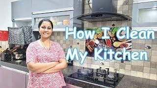 Indian Morning Kitchen Cleaning Routine | How I Clean My Kitchen | #konkanivlogs #viral