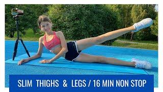 Repeating for Chloe Ting! Slim Thighs & Legs Workout that Works! 17 min non stop!