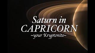 SATURN in CAPRICORN