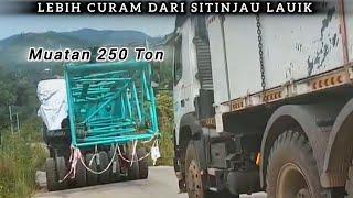 LEBIH PARAH DARI SITINJAU LAUIK DENGAN MUATAN 250 TON #sitinjaulauik