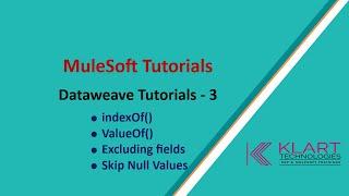 Mule 4 | MuleSoft Tutorials | Dataweave 2.0  features - 03