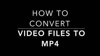 How to convert video files to mp4 by using free OBS software