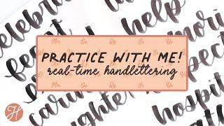 Letter With Me! Real-time Handlettering Practice for Beginners with Tombow Dual Brush Pens