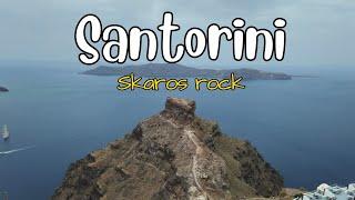 Skaros rock hike - Santorini  | 4K