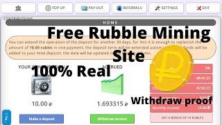Free Rubble mining website 2022 I 100% Real Site I Withdraw Proof I Without investment I Sa Tech c I