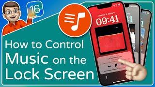 How to Control Music on your Lock Screen ⭐ iOS 16 Tips