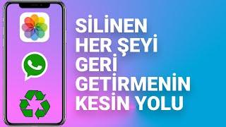 iPHONE'DA VE İCLOUDDAKİ SİLİNEN VERİLERİ GETİRME (Silinen Fotoğraflar, Videolar ve Her Şeyi Kurtar)