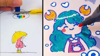 Easy Drawing Tricks to develop creativity and imagination. Simple Drawing Ideas