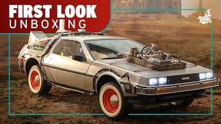 Hot Toys Delorean Time Machine Back to the Future 3 Unboxing | First Look