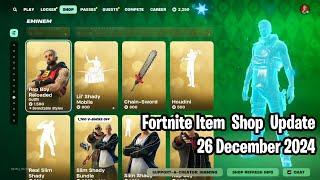  Fortnite Item Shop Update: December 26, 2024 (25 December 2024 for USA)! Eminem & FNCS Pickaxe 🪓